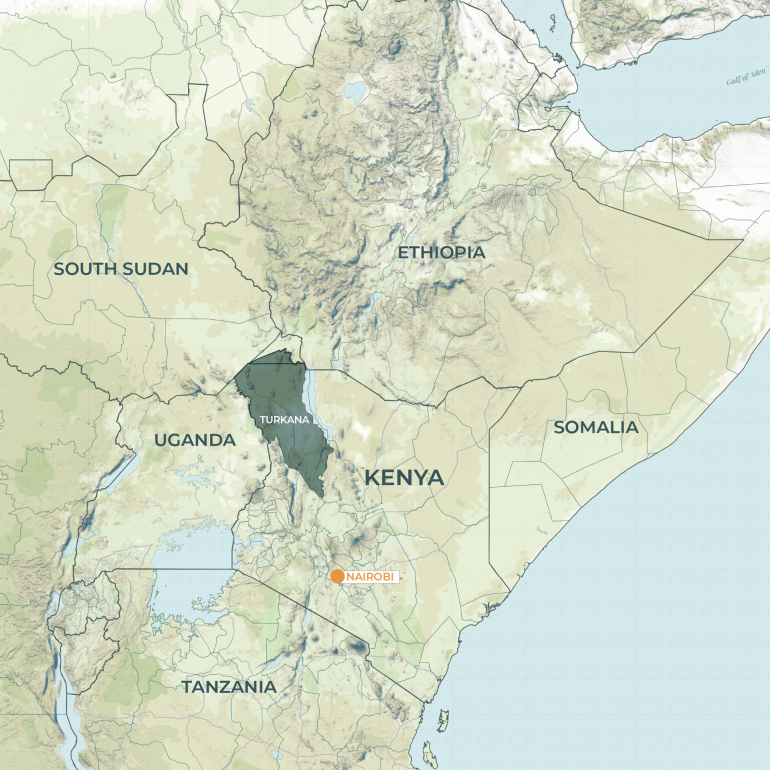 MAP - TURKANA, KENYA