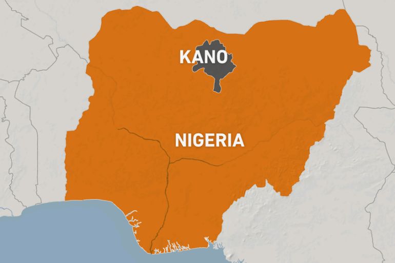 Map of Kano state, Nigeria