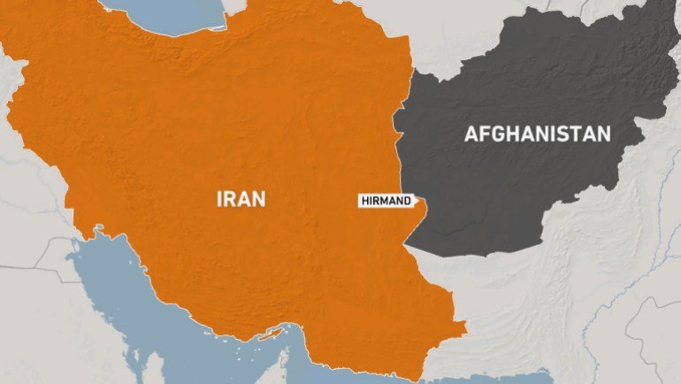 Peta Iran Afganistan