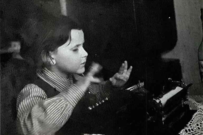 Five-year-old Jewish boy writing a letter to Slovakia's president in 1941