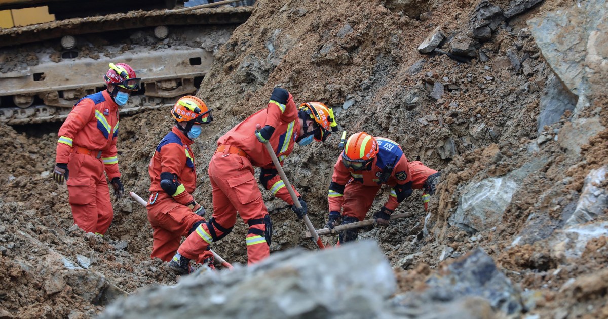 At least 14 killed in Chinese construction site landslide