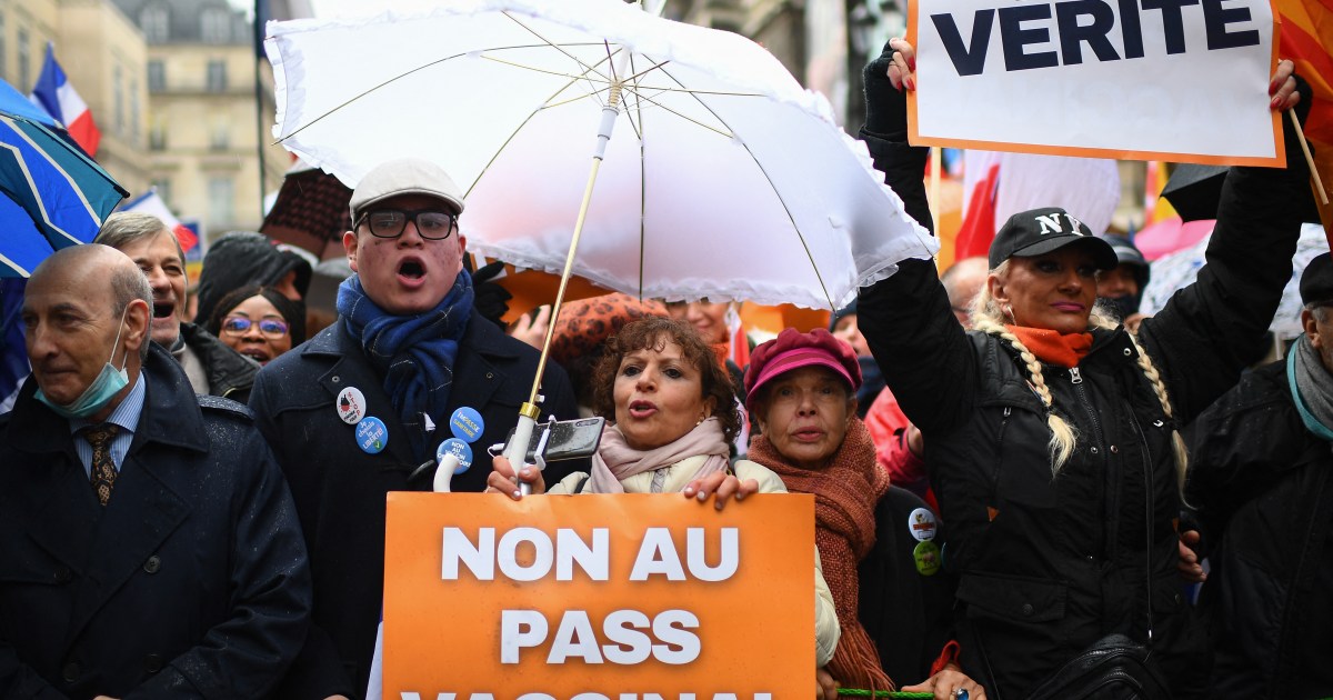 Photo of Kundgebung von Anti-Impfstoff-Demonstranten in Frankreich, Deutschland, Österreich, Italien |  Nachrichten zur Coronavirus-Infektion