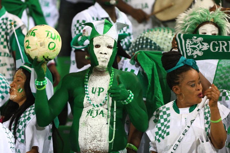 nigerian football fans at AFCON