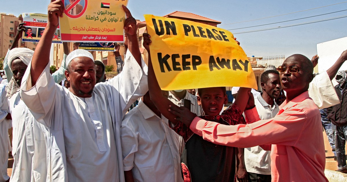 Sudanese protest against UN talks to resolve post-coup crisis