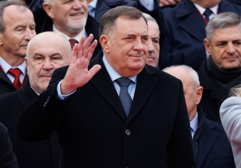 Bosnia's member of the tripartite presidency Milorad Dodik