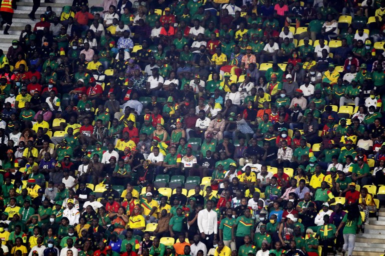 Fans packed into the stadium to watch Cameroon beat Comoros