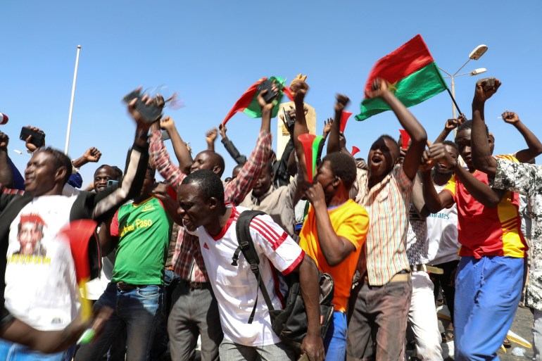 Burkina Faso pro-coup rally