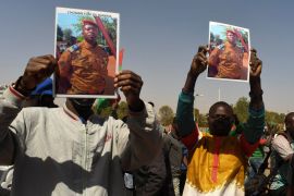 Burkina Faso coup supporters