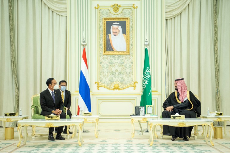 Saudi Crown Prince, Mohammed bin Salman receives Thailand's Prime Minister Prayuth Chan-ocha
