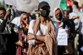 People continue protests demanding the restoration of civilian rule in Khartoum, Sudan [File: Mahmoud Hjaj/Anadolu Agency]