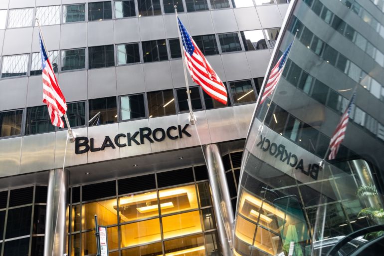 Blackrock headquarters in New York, US