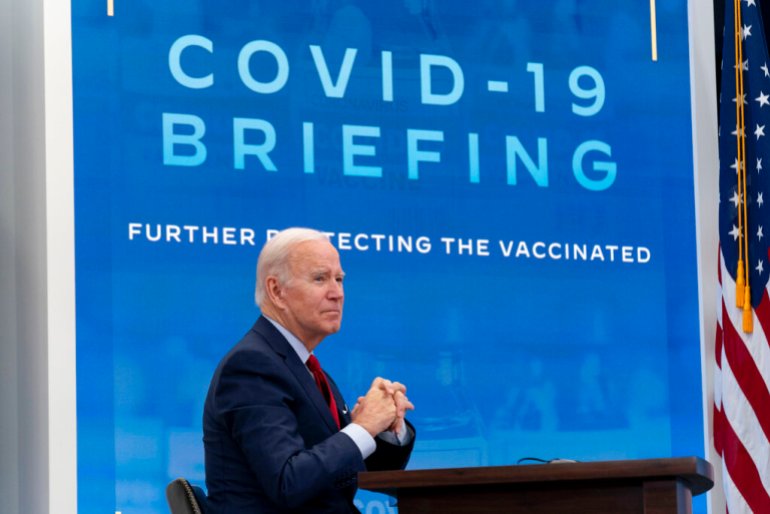 President Joe Biden meets with the White House COVID-19 Response Team on the latest developments related to the Omicron variant.