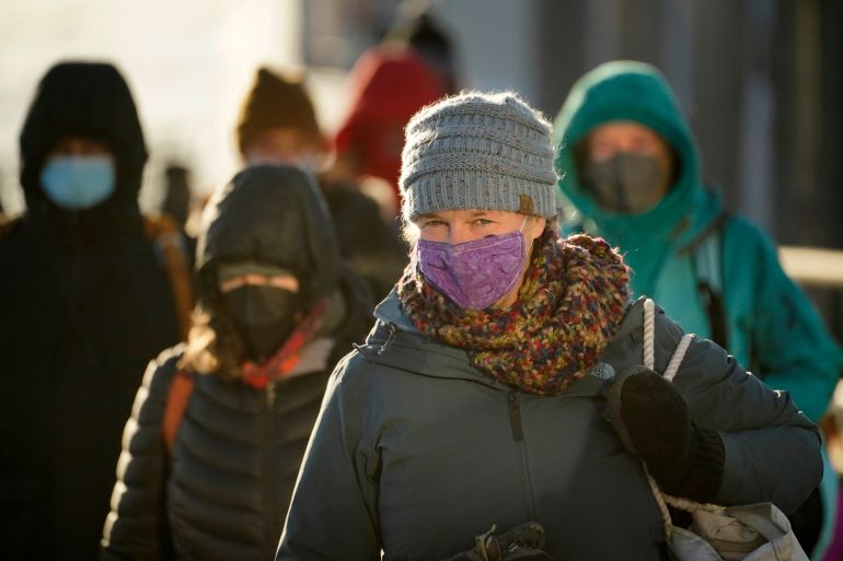 Commuters brave cold weather in Portland, Maine