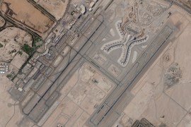 Satellite image of Abu Dhabi airport