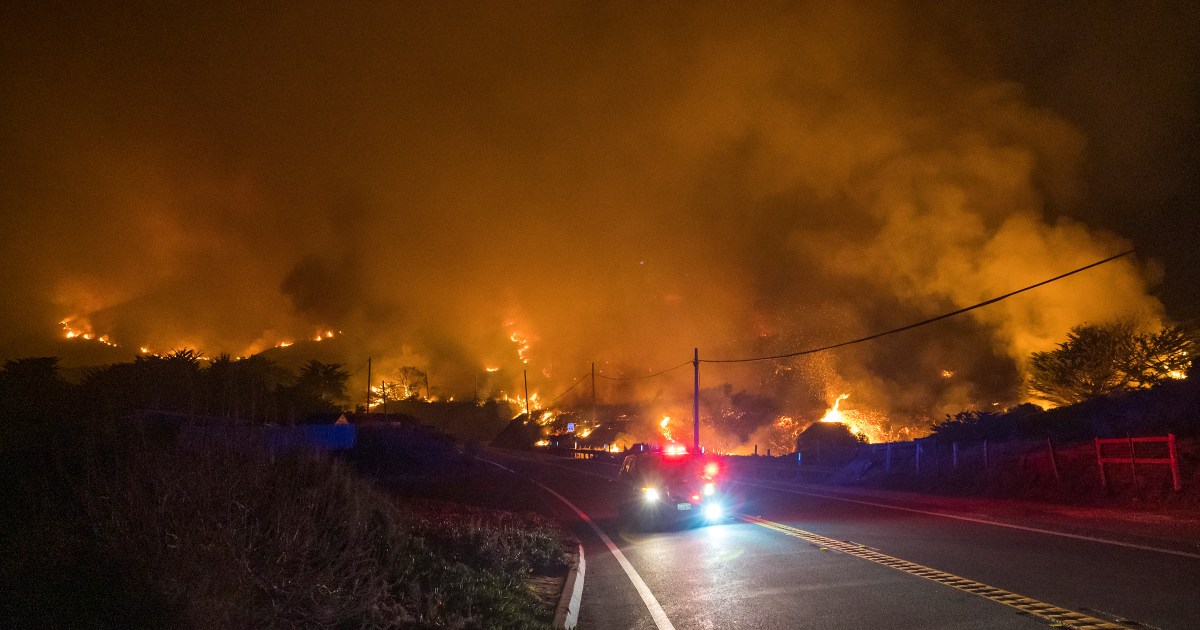 In Pictures: Wildfire in California’s Big Sur forces evacuations