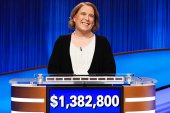 Amy Schneider&#39;s regular-season play made her number two in consecutive games won on US game show Jeopardy! [Casey Durkin/Sony Pictures Television via AP]