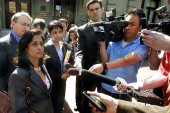 Nusrat Jahan Choudhury (left), a civil rights lawyer of Bangladeshi descent, would serve in a federal district court in New York state if her nomination is confirmed [File: Rick Bowmer/AP Photo]