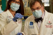 Doctors Maria Elena Bottazzi and Peter Hotez at Texas Children's Hospital used traditional technology to make a coronavirus vaccine for global use [Courtesy of Texas Children's Hospital]
