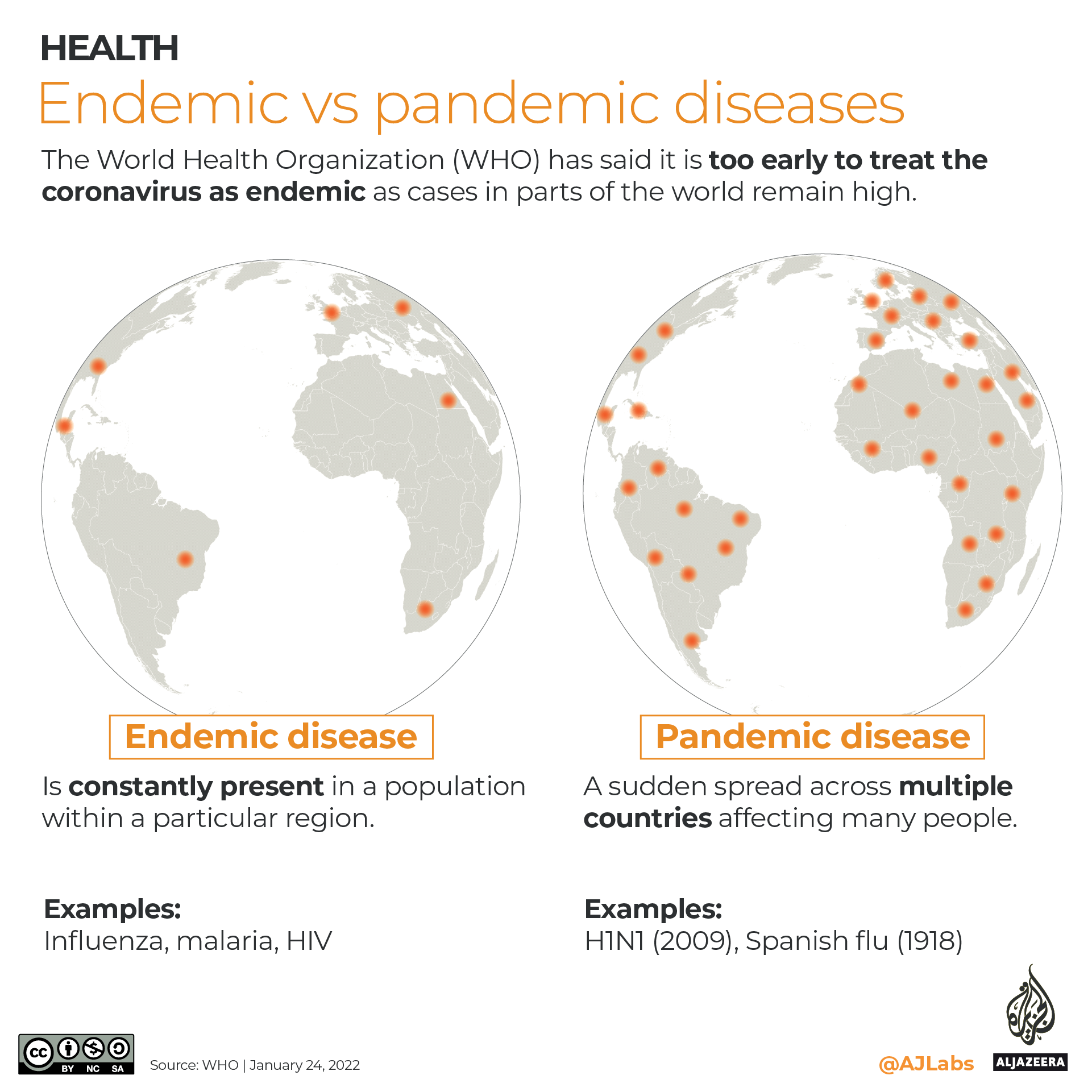 Infographic: Endemic vs pandemic diseases - Infographic News - Al Jazeera