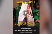 Screenshot of a music cover showing Somali musician Nimco Happy [Courtesy of Nimco Happy website]