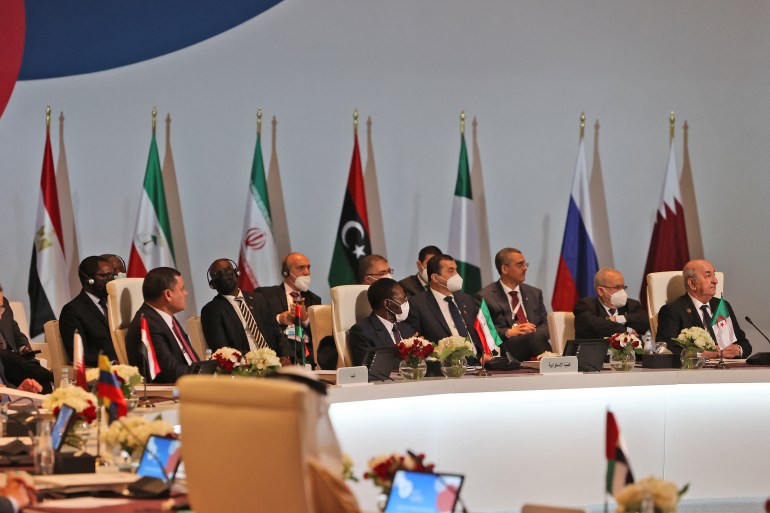 World leaders attend the final session of the Gas Exporting Countries Forum (GECF) summit in Qatar's capital Doha