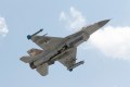 Israeli Air Force F-16 D fighter jet taking off at the Ramat David Air Force Base located in the Jezreel Valley