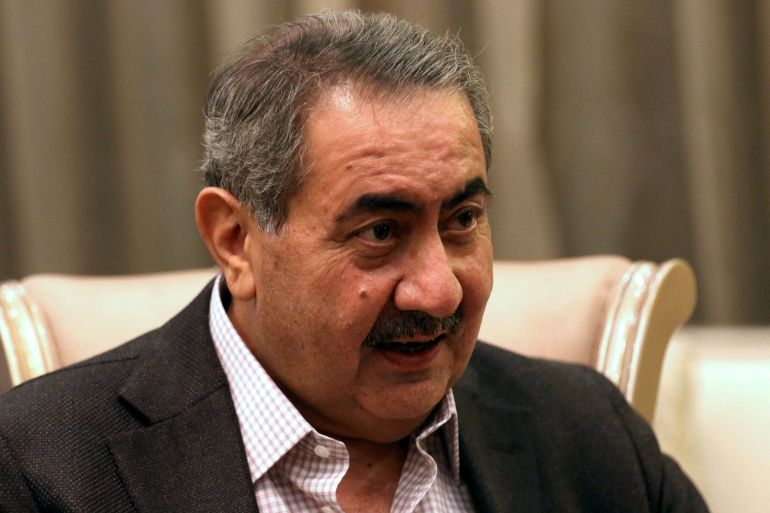 Former Iraqi foreign minister and suspended presidential candidate Hoshyar Zebari,