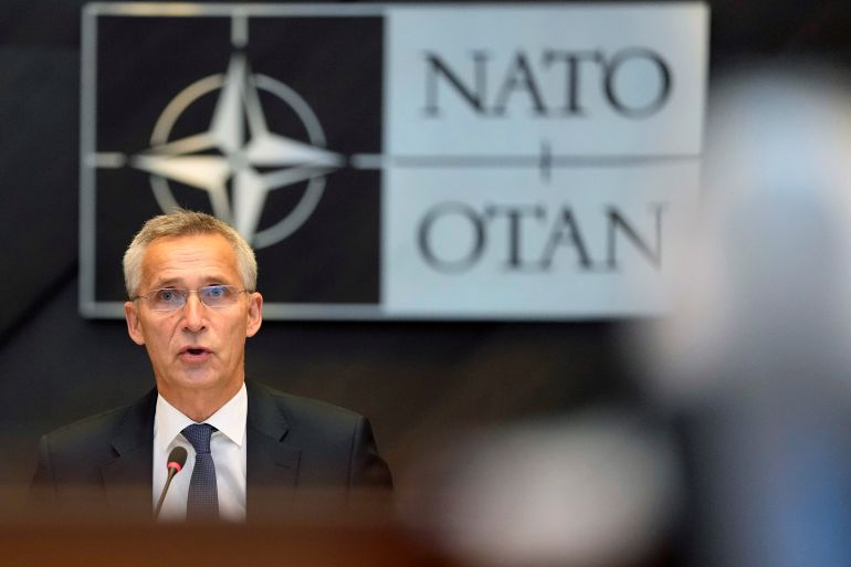 Some of the 30 NATO allies announced the type of weapons that they would supply Ukraine, including air defences, he said, without giving details [File: Virginia Mayo/Reuters]