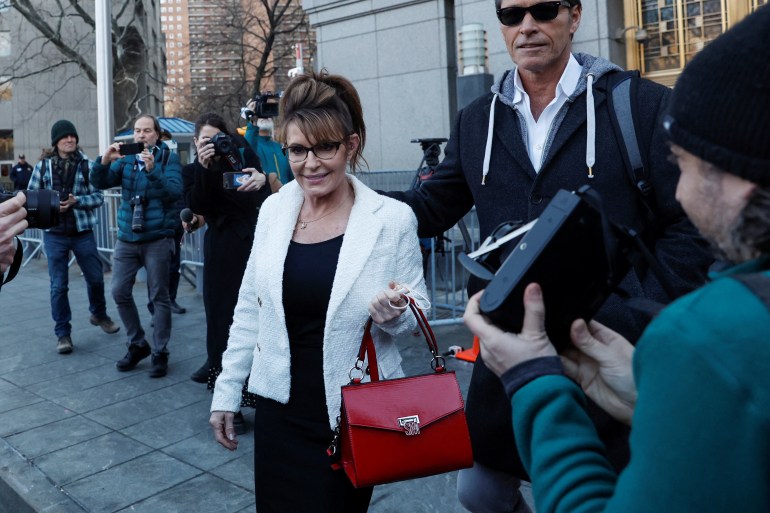 Sarah Palin walking