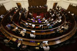 Constitutional assembly members begin formally debating the motions for a new Constitution, in Santiago, Chile, [File/Ivan Alvarado/Reuters]