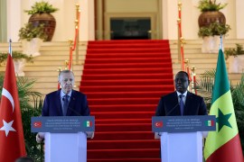 Turkish President Recep Tayyip Erdogan and Senegalese President Macky Sall held a joint press conference in Dakar, Senegal.