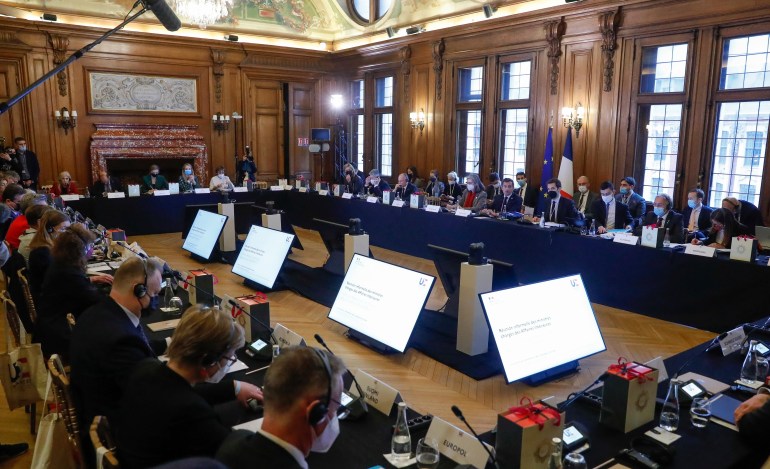 European Union ministers for justice and the interior participate in a meeting