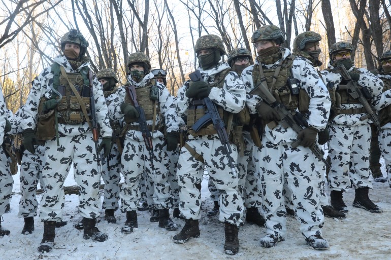 The National Guard soldiers take part in tactical exercises,