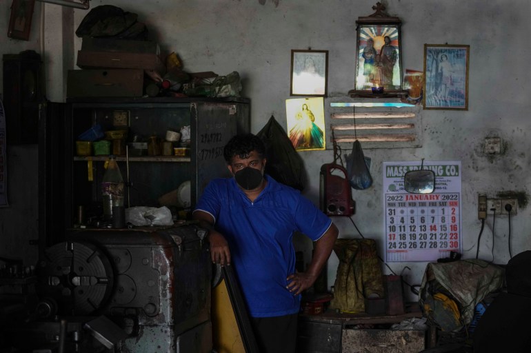 A Sri Lankan workshop owner