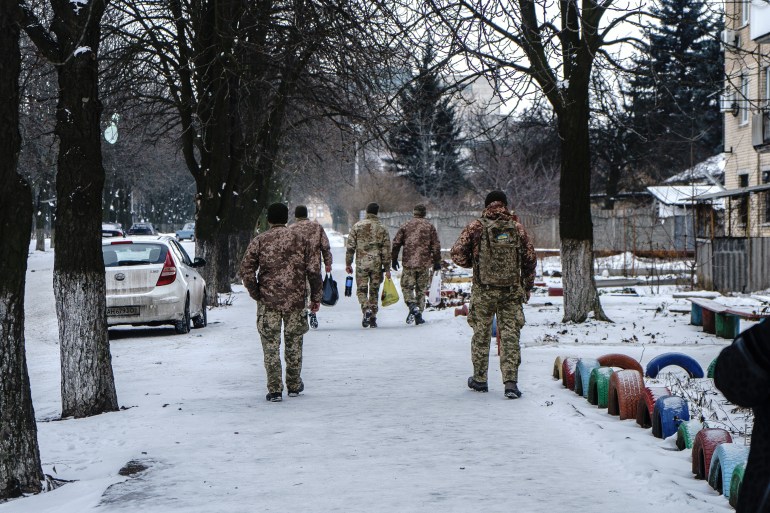 Soldiers in Krasnohorivka