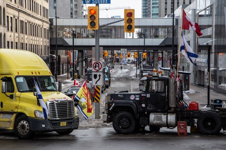 Ottawa Canada, Trucker Protest