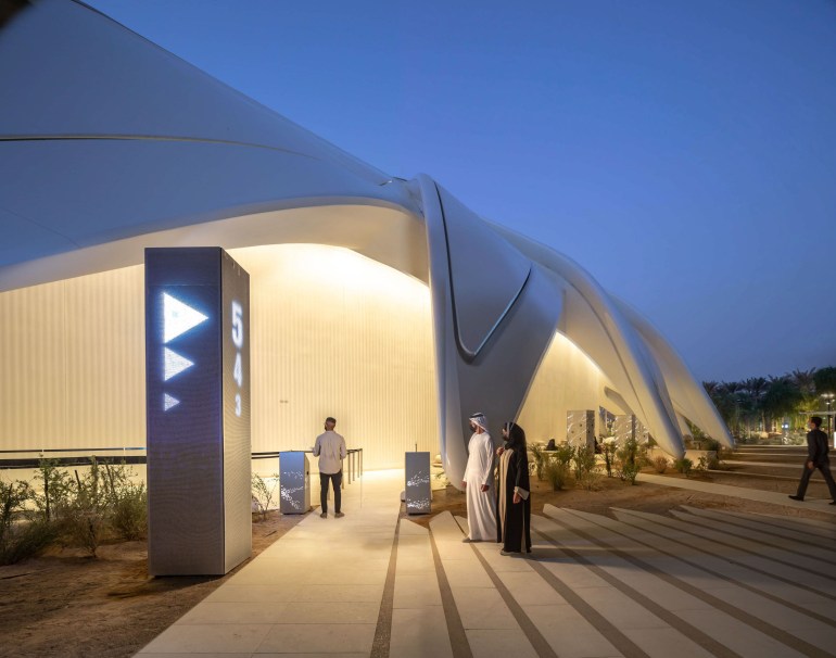 UAE Pavilion exterior is seen