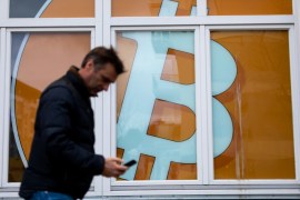 Bitcoin, the largest cryptocurrency by total market value, remains far below week-ago levels of about $40,000 and, unless there is a rebound in weekend trade, is headed for a record seventh consecutive weekly loss [File: Krisztian Bocsi/Bloomberg]