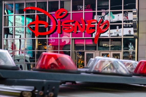 The logo of the Times Square Disney store