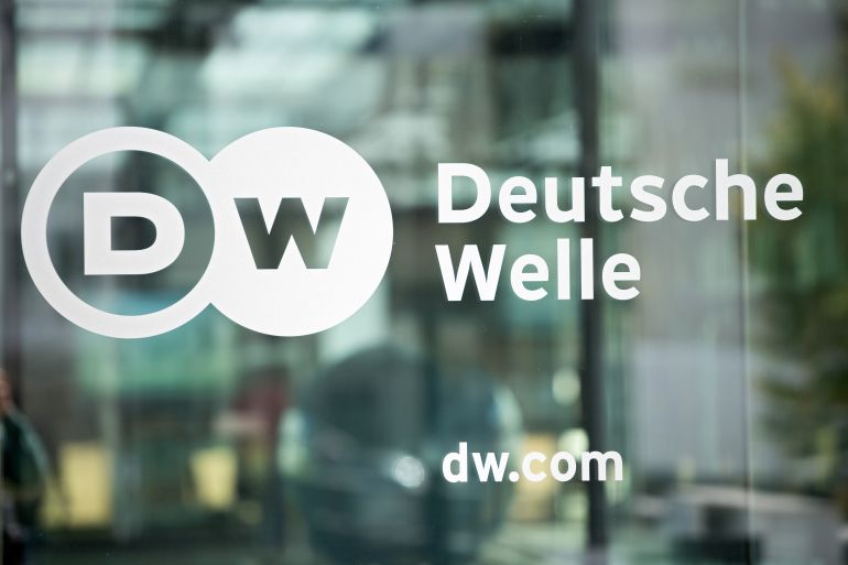 Logo of Deutsche Welle broadcaster