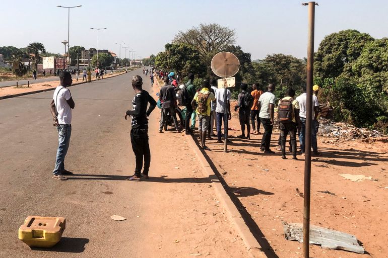 Several shots were heard near the Guinea-Bissau government palace