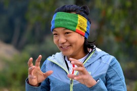 Nepalese athlete Mira Rai