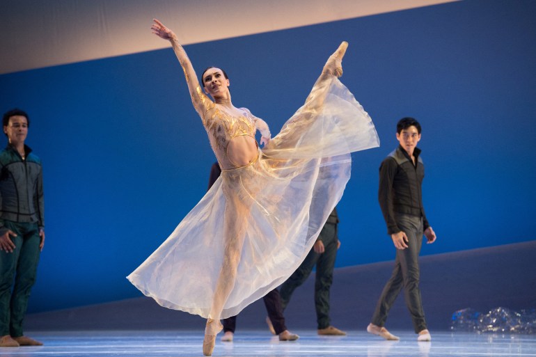 Russian dancer Olga Smirnova performs in "La Belle"