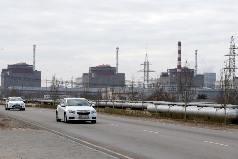 The Zaporizhzhia nuclear power plant.