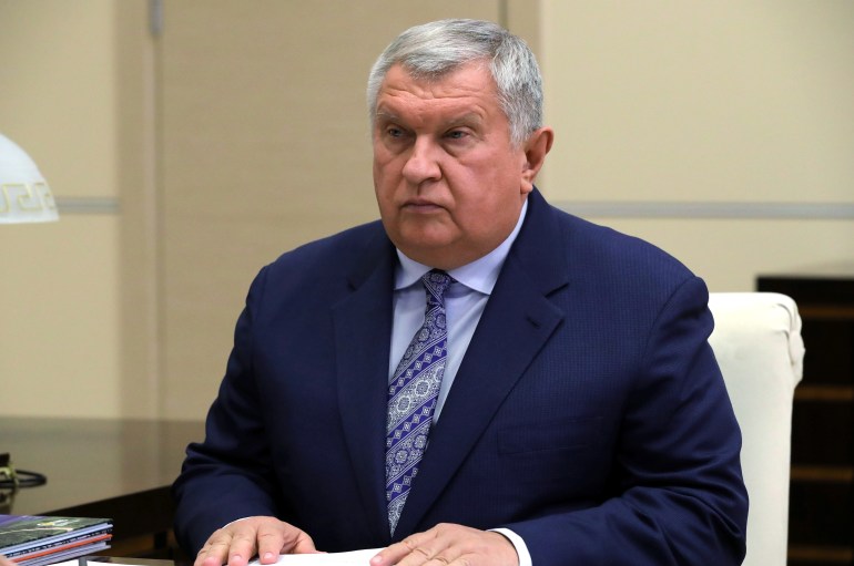Chief Executive of oil producer Rosneft Igor Sechin