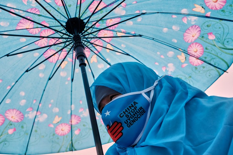 Uighur Muslim woman
