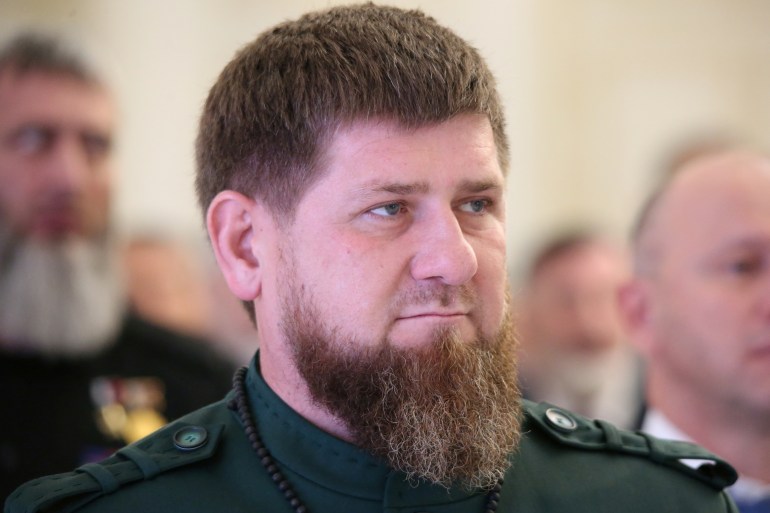 Re-elected head of the Chechen Republic Ramzan Kadyrov attends an inauguration ceremony in Grozny, Russia