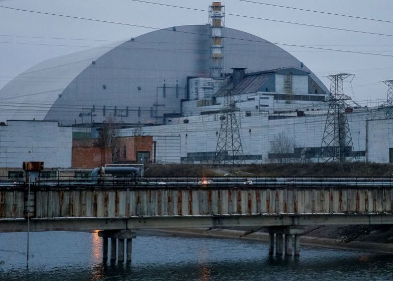 A view of the Chernobyl Nuclear Power Plant