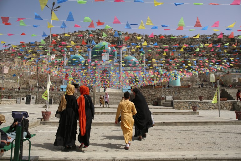 Nowruz celebrations at Sakhi Shah-e Mardan Shrine in Karte Sakhi in western Kabul