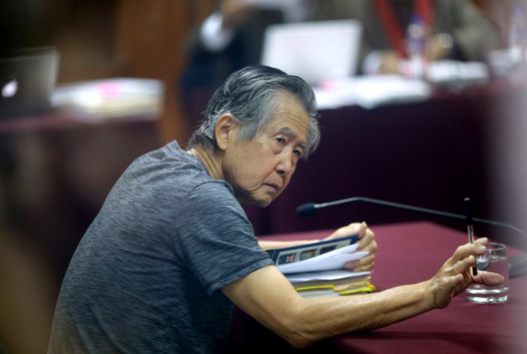 Alberto Fujimori en la corte